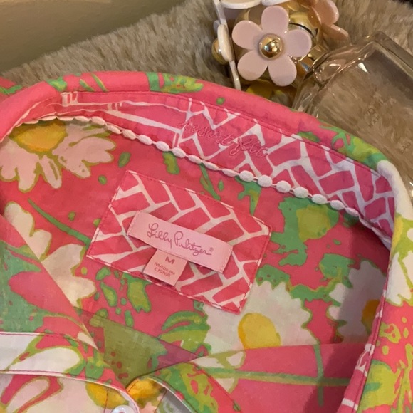Lilly Pulitzer Long Sleeve Button-Down Floral Shirt - Picture 8 of 11